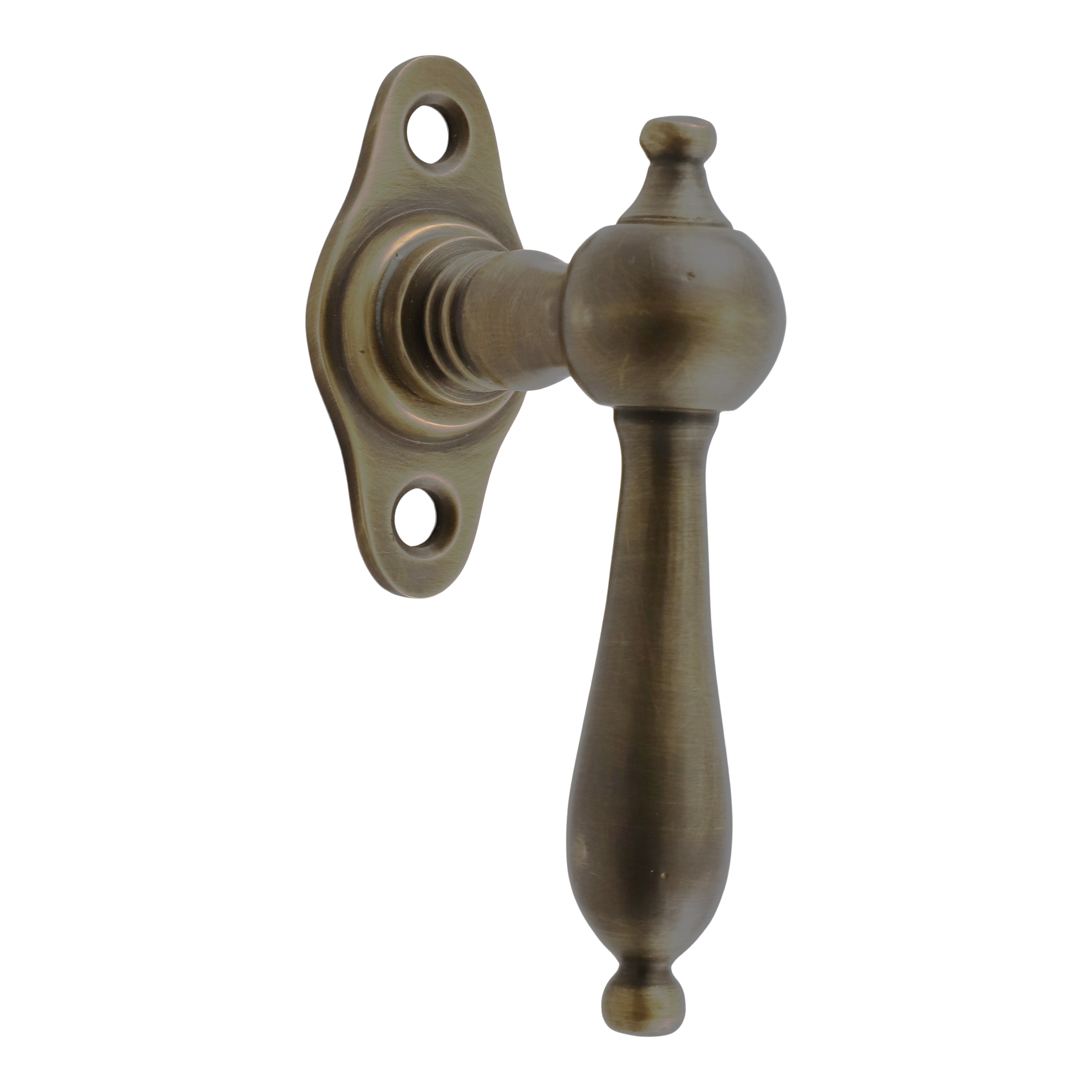 420.0002.45 Fenstergriff aus Messing patiniert im Biedermeier Stil - antike Fensterbeschläge, Fenstergriffe 420.0002.45 Fenstergriff aus Messing patiniert im Biedermeier Stil - antike Fensterbeschläge, Fenstergriffe