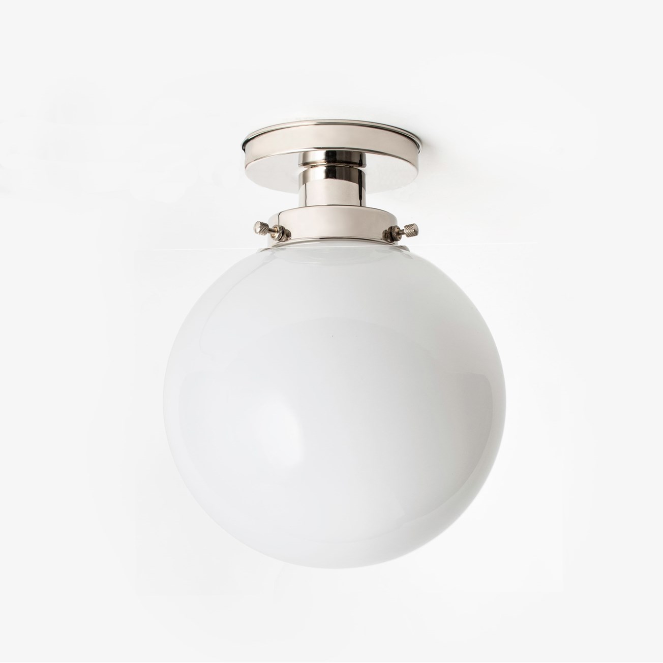 850.0050.10  Historische Deckenlampe Globe Ø 25 20's Nickel